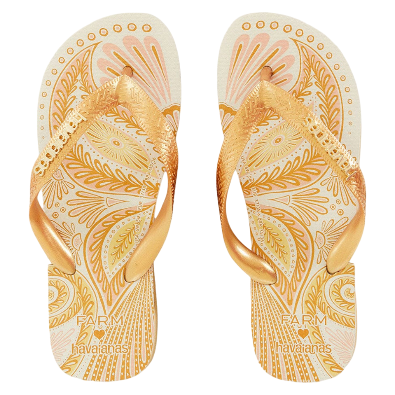 Havaianas哈瓦那凉鞋女人字拖联名款菠萝美人鱼轻便平底印花凉拖