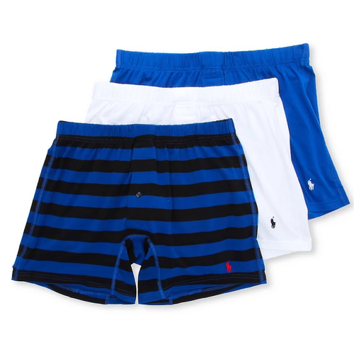 POLO RALPH LAUREN/拉夫劳伦男平角四角内裤透气3件夏正品2178483