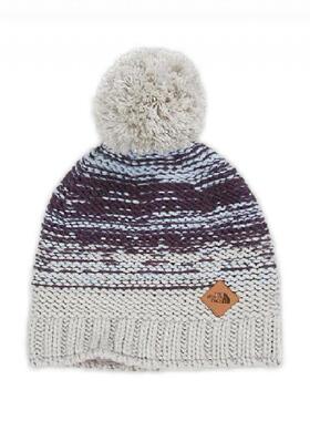 店长推荐THE NORTH FACE/北面A6W2女保暖球球织花毛线帽秋冬