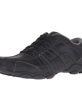 Skechers/斯凯奇男鞋小皮鞋户外休闲鞋纯皮系带防滑耐磨春秋62607