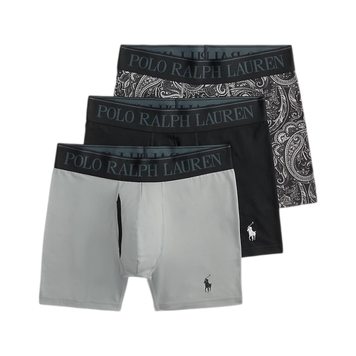POLO RALPH LAUREN拉夫劳伦男士内裤平角内裤四角裤3条装小马标