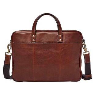 Fossil化石公文包男包手提单肩包商务真皮14英寸电脑包MBG9343222