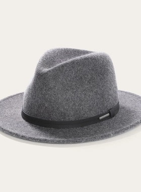 Stetson帽子礼帽羊毛毡户外帽秋季遮阳防风帽子男帽女帽美国直邮