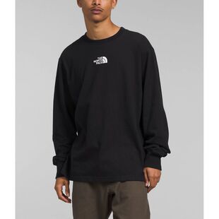 THE NORTH FACE/北面男套头T恤长袖卫衣TNF字母纯色纯棉打底衫