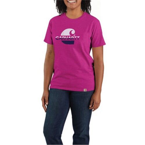 Carhartt/卡哈特女装短袖T恤翻领POLO衫半截袖棉质休闲上衣105738