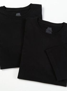 jockey男T恤短袖大码2件装纯棉圆领基础款春夏正品Jcky01-9980