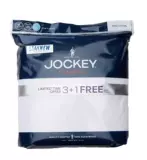 jockey Хлопковая футболка с коротким рукавом с круглым воротником, 4 предмета, США