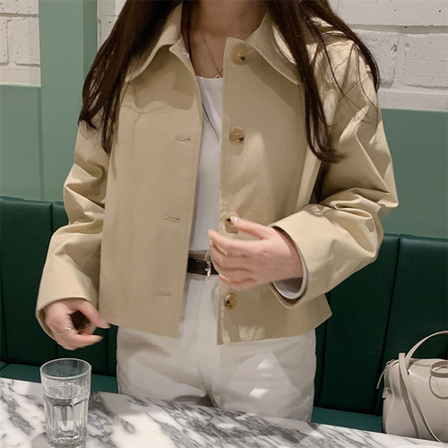 2024春秋新款韩版宽松短款风衣外套女小个子休闲百搭夹克上衣