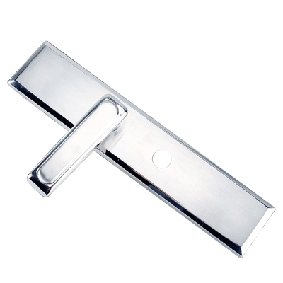 13型防盗门锁把手 222mm孔距大门拉手 不锈钢门锁把手 索洛斯