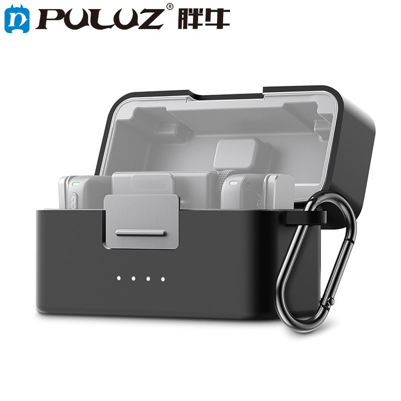 PULUZ胖牛适用大疆DJI Mic Mini麦克风充电盒防尘减震硅胶保护套图片