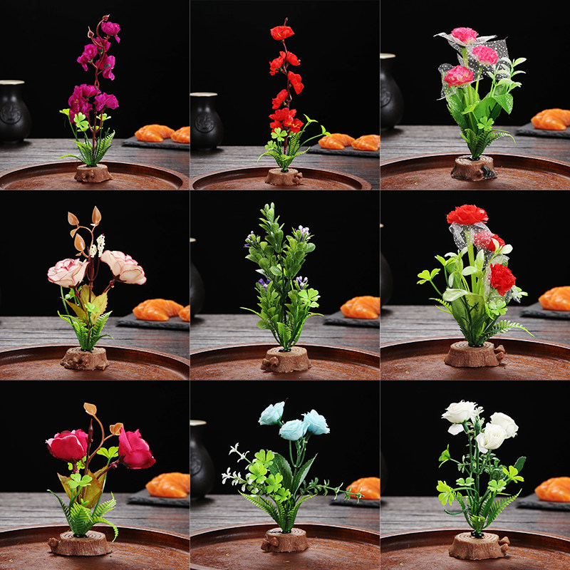 酒店菜品冷菜刺身装饰创意盘头点缀摆盘料理装饰花草摆件盘饰