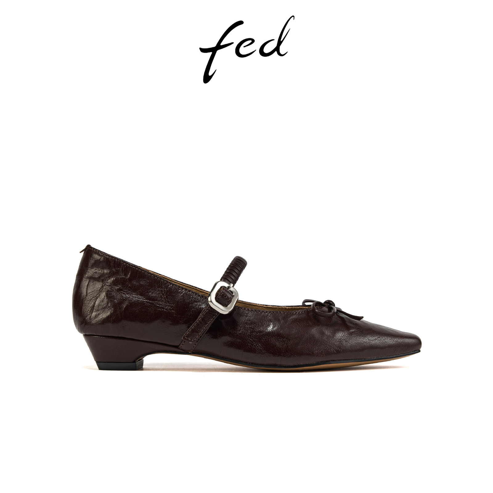 fed复古羊皮女鞋秋季真皮低跟软底单鞋女百搭通勤妈妈玛丽珍鞋女,女鞋,玛丽珍鞋,淘宝优惠券,粉丝福利购,淘宝优惠卷