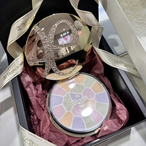 elegance粉饼 定妆蜜粉 雅莉格丝 E大饼家庭装27g  号1 4 5 6