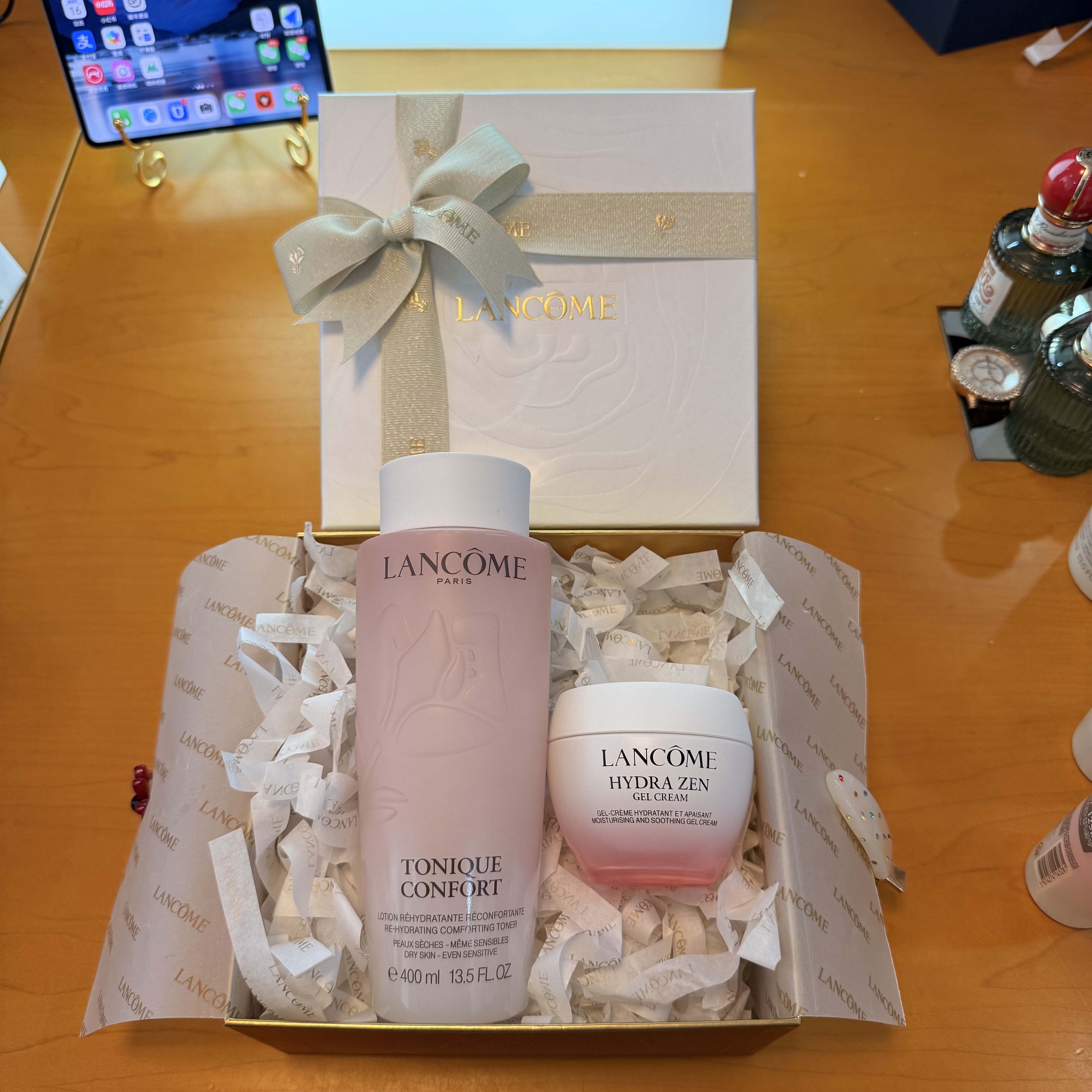 兰蔻粉水护肤套装 快乐粉CP礼盒 大粉水母亲节520节日送女生礼物