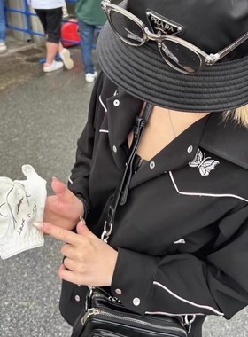 Needles track COWBOY JKT蝴蝶刺绣小众复古宫廷翻领夹克西装外套