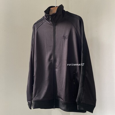 NeedlesTrack黑魂闪蝴蝶刺绣春秋复古宽松休闲立领运动外套夹克男