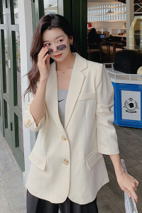 2021新款高级感炸街网红西装外套女设计感小个子西服P105K168图片