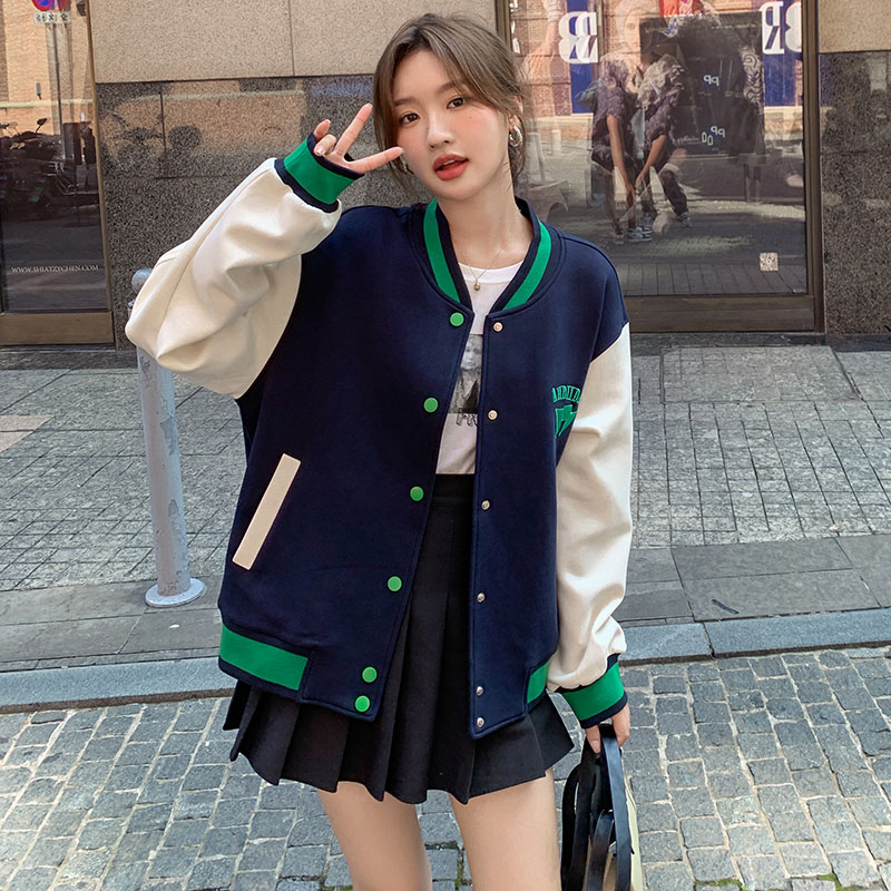 大货已出放心推棒球服卫衣P135K188,女装卫衣/绒衫,铱本正襟