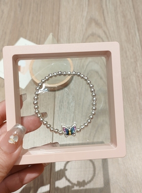 999纯银碎银子蝴蝶手链女2024新款爆款小众气质百搭款送女友闺蜜