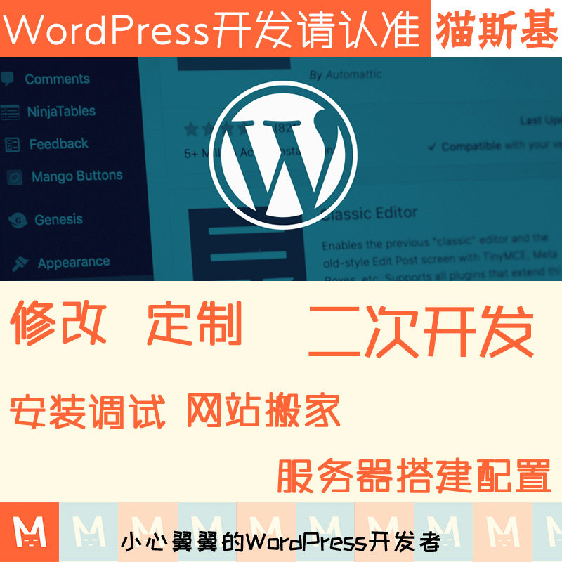 wp主题修改 wordpress主题定制 wp插件定制 wp模板修改 猫斯基