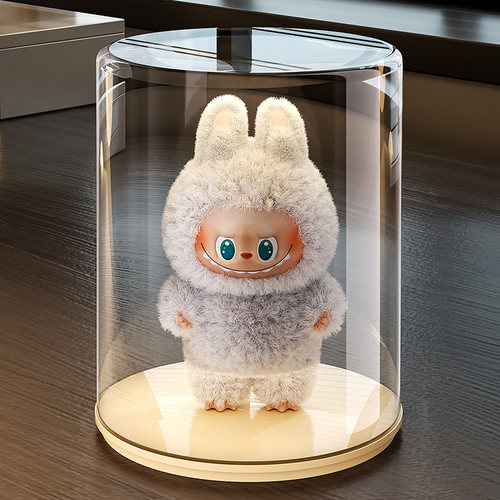 labubu泡泡玛特收纳展示盒防尘