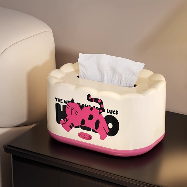 多巴胺纸巾盒客厅高档桌面可爱抽纸盒子高级感家用创意茶几收纳盒