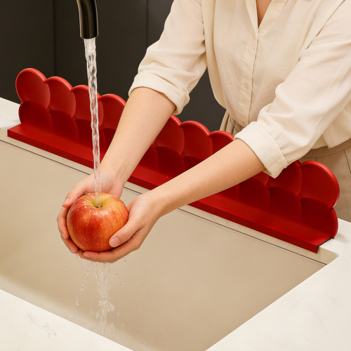 厨房水槽挡水条洗菜洗碗池挡水板