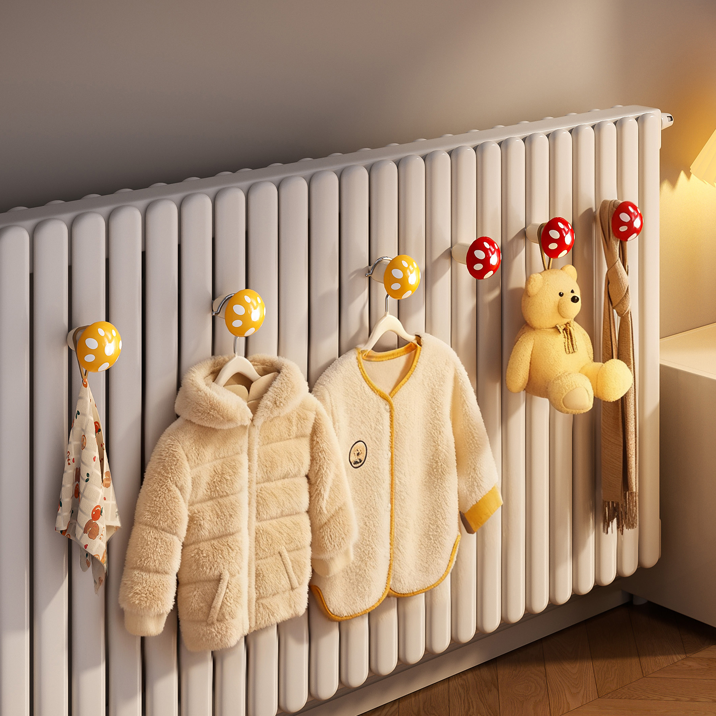 可爱暖气片挂钩家用暖气管挂神器