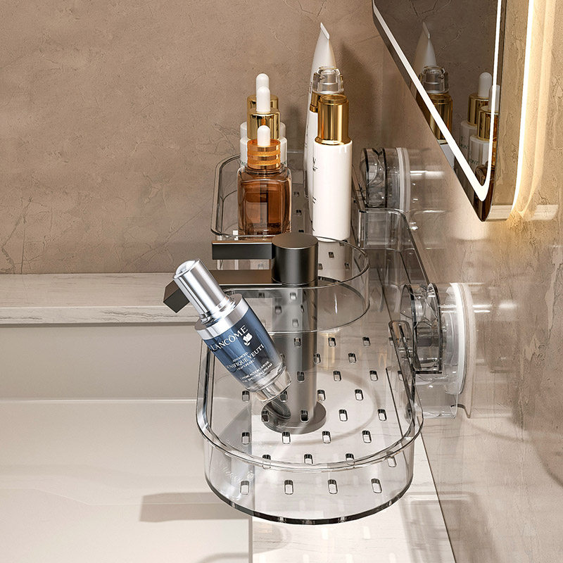 吸盘洗手台置物架水龙头浴室壁挂免打孔卫生间洗漱台镜前收纳架子,家庭/个人清洁工具,浴室角架/置物架,淘宝优惠券,粉丝福利购,淘宝优惠卷