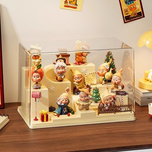 创意造景防尘手办展示盒