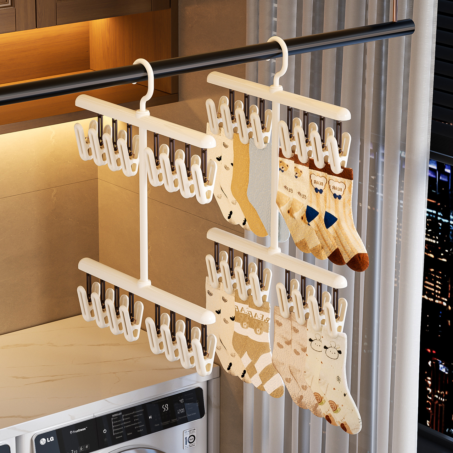 多夹袜子晾晒架省空间