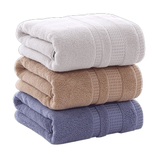 图强纯棉浴巾家用不易掉毛男女情侣成人加大毛巾加厚洗澡浴巾裹巾