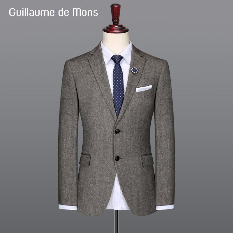 【澳嘉】单西西服男士商务职业正装休闲羊毛西装外套修身商务男装|ruв категории Мужская одежда, костюм - от Buy2taobao.com для оказания профессиональной услуги покупки агента Taobao