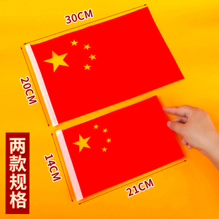 定制国旗小红旗手摇旗幼儿园手摇旗子五星红旗道具党旗儿童手持8