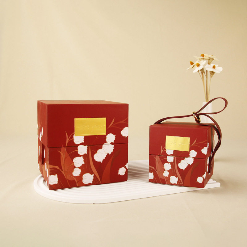 2021新款结婚喜糖盒创意婚庆铃兰欧式喜糖包装天地盖伴手礼礼品盒