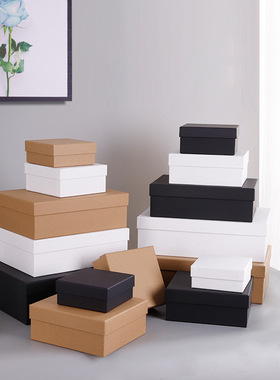 天地盖皮带包装盒衣服包包礼物盒白色伴手礼纸盒鞋子礼品盒