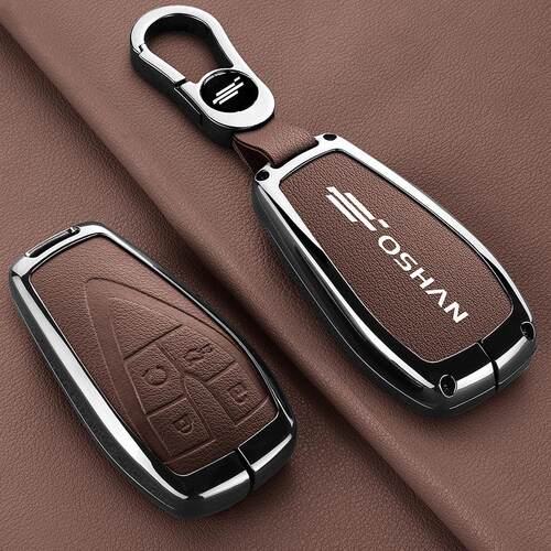 丰适用长安欧尚Z6钥匙套欧尚x5高档x7plus男士汽车钥匙壳扣简约金