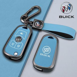 适用别克改装后配钥匙套英朗凯越折叠君越君威铁将军车遥控金属壳