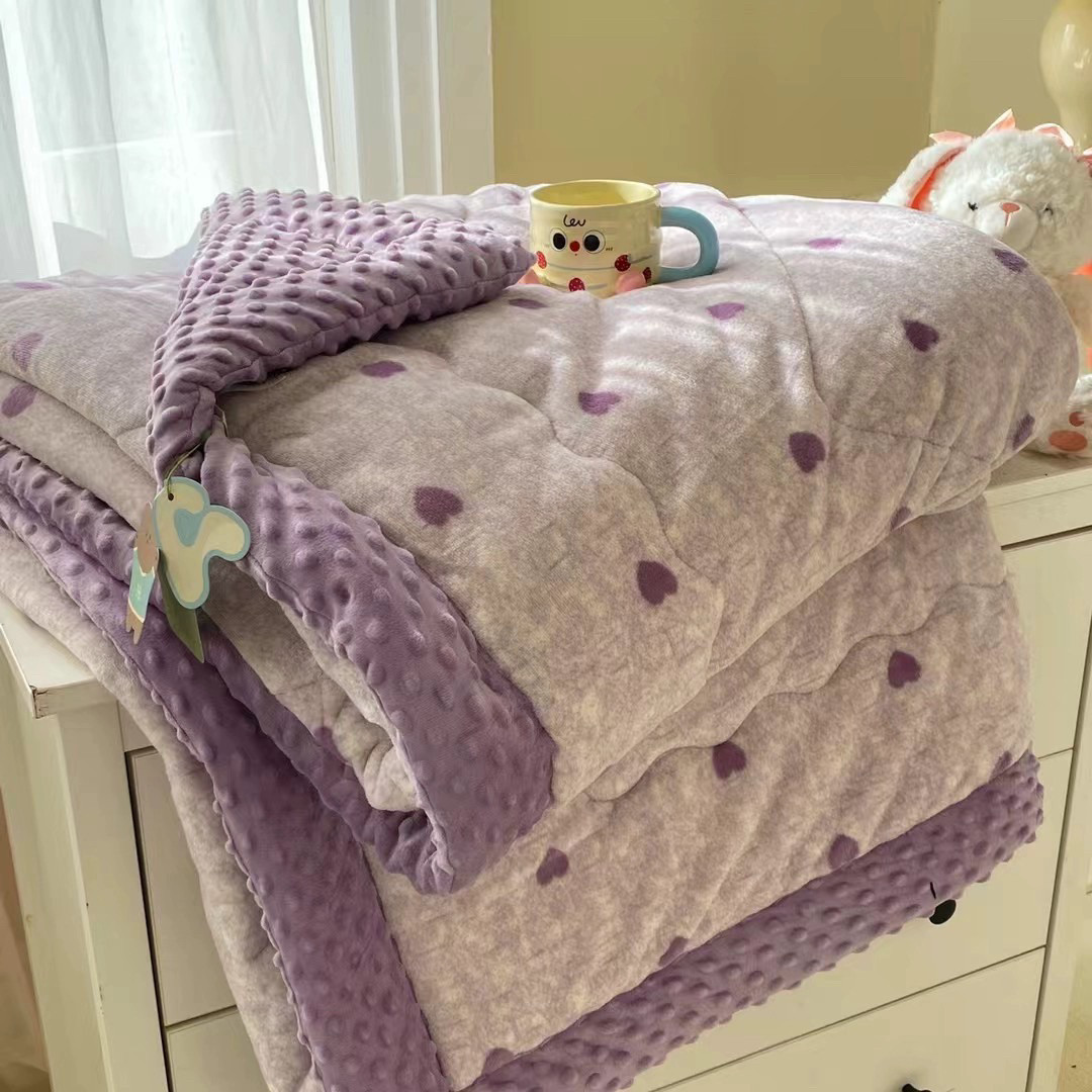 牛奶绒被子床盖四件套冬被加厚保暖珊瑚绒单人春秋被豆豆绒被芯,床上用品,化纤被,淘宝优惠券,粉丝福利购,淘宝优惠卷