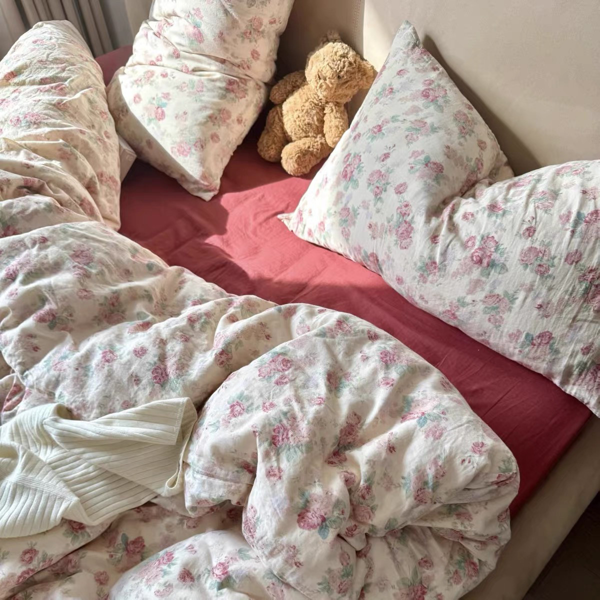 100棉A类全棉有氧双层纱四件套纯棉纱布宿舍三件套床笠款卡通可爱,床上用品,床品套件/四件套/多件套,淘宝优惠券,粉丝福利购,淘宝优惠卷