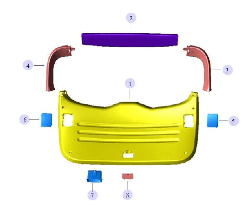 瑞风S3尾门左右护板装饰盖