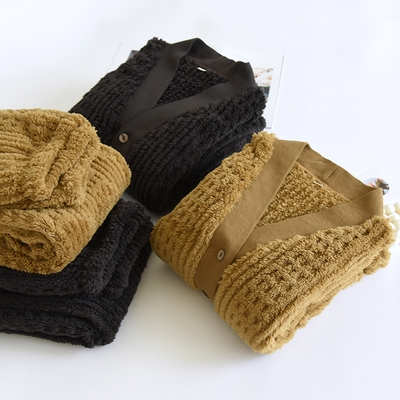 男女法兰绒睡衣套家居服冬季加厚