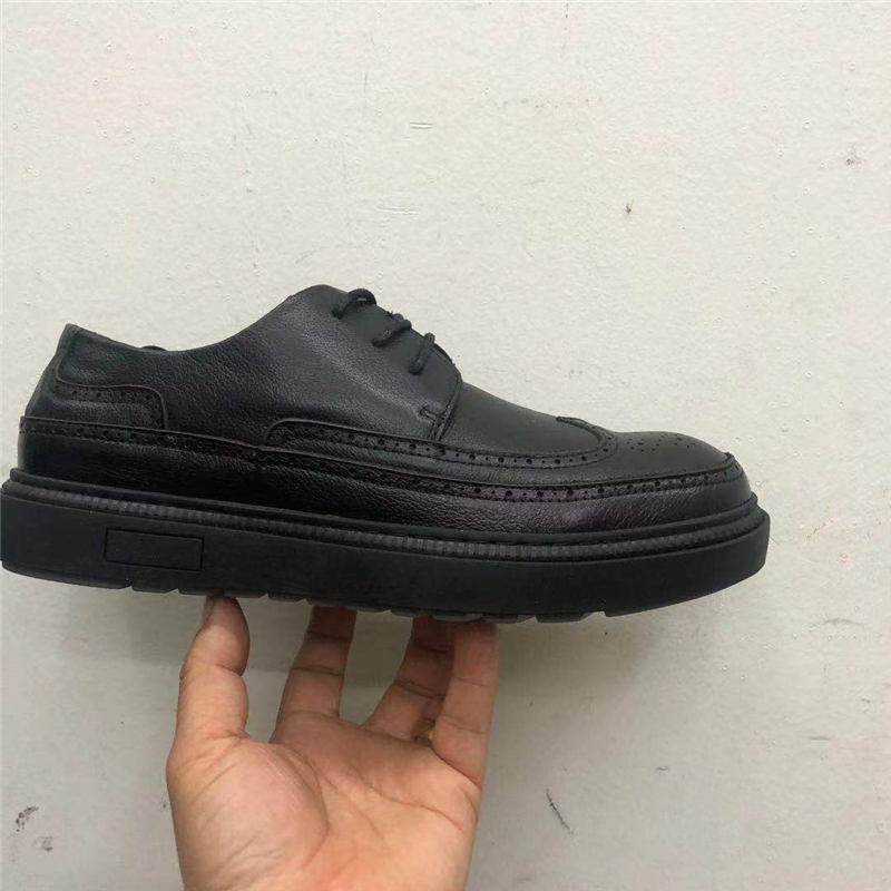 雕花冬季保暖厚底百搭风结婚皮鞋