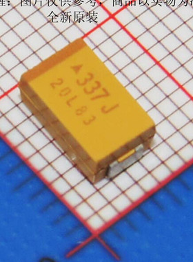 TAJD337M006RNJ钽电容330uF (337) ±20% 6V供应AVX 进口原装D型
