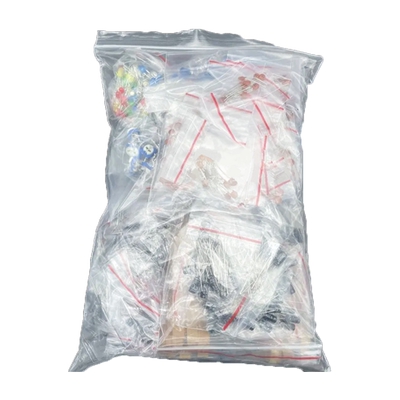 1900pcs电子元件大包电容器电阻器二极管LED晶体管DC插孔 PCB套件