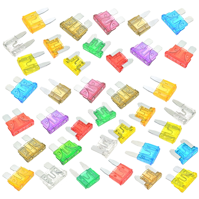 汽车保险管氙气灯保险丝中号小号迷你插片20A 5A 15A 10A 35A 40A