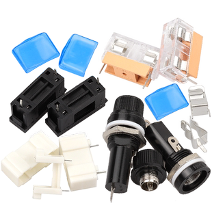 玻璃保险丝座5X20 6X30mm带线 带弹簧 BLX-A型 保险管夹/盒子FUSE