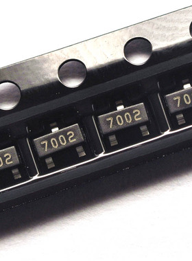 佐田|N沟道场效应管2N7002 7002 SOT23 0.115A/60V (100个)