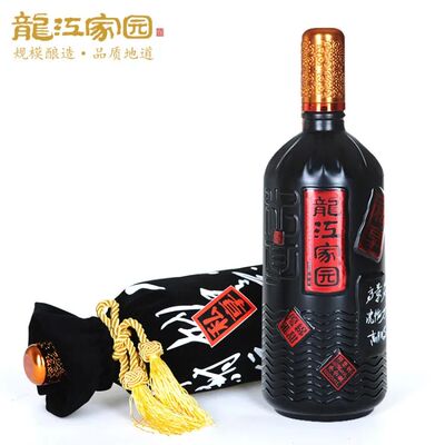 龙江家园私享1L陈年老酒口粮酒收藏礼品酒浓香型52度金珍白酒整箱