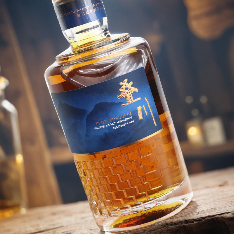 700ml保乐力加叠川纯麦芽威士忌洋酒椴木波本雪莉橡木桶整箱包邮